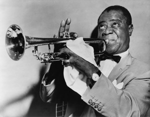 Jazz trumpeter Louis Armstrong
