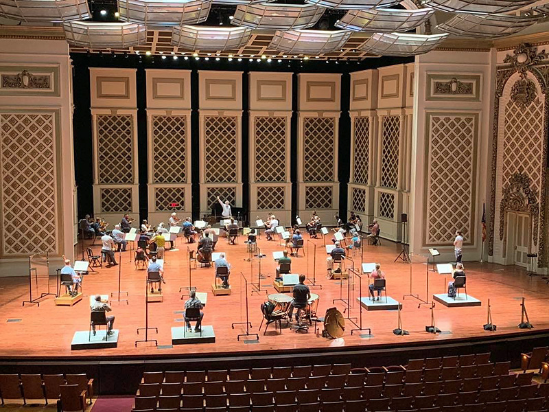 Cincinnati Symphony Orchestra on stage